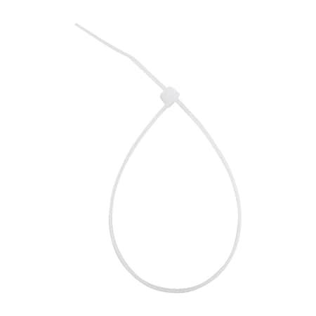 South Main Hardware Cable Tie, 8 in L, 2.1 in Max Bundle Dia., Natural, Nylon, 18 lb Strength, 500 PK 200102